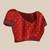 Red woven art silk traditional saree with blouse piece
