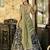 Glamorous Black Kalamkari Print Silk Festive Wear Half Saree Lehenga