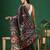 Black woven art silk traditional saree with blouse piece