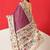 Purple woven silk blend ethnic saree with blouse piece