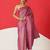 Purple woven silk blend ethnic saree with blouse piece