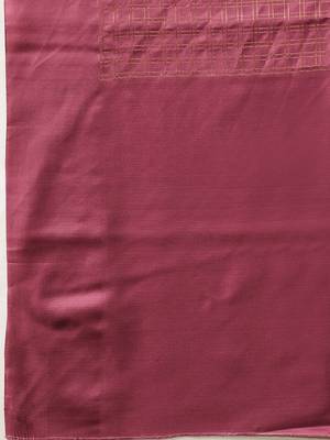 Purple woven silk blend ethnic saree with blouse piece 5