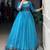 Fabulous Sky Blue Zari Weaving Chanderi Festive Wear Gown With Koti