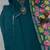 Womens rama green embroidered kurta pant set