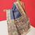 Blue printed silk blend ethnic saree with blouse piece
