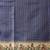 Blue printed silk blend ethnic saree with blouse piece