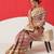 Beige printed tissue traditional saree with blouse piece