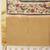 Beige printed tissue traditional saree with blouse piece