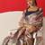 Off white printed tissue traditional saree with blouse piece