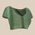 Green printed art silk ethnic saree with blouse piece