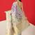 Multicolor printed tissue traditional saree with blouse piece