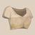 Beige woven cotton blend traditional saree with blouse piece