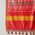 Red printed silk cotton traditional saree with blouse piece