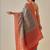 Multicolor woven art silk traditional saree with blouse piece