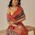 Multicolor woven art silk traditional saree with blouse piece