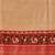 Cream woven art silk traditional saree with blouse piece
