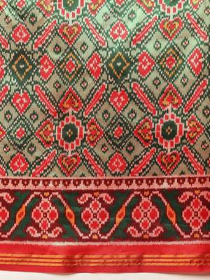 Multicolor woven art silk traditional saree with blouse piece 5