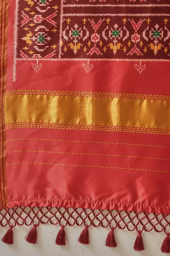 Blue woven art silk traditional saree with blouse piece