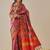 Purple woven art silk traditional saree with blouse piece