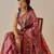 Purple woven art silk traditional saree with blouse piece