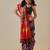 Multicolor woven art silk traditional saree with blouse piece