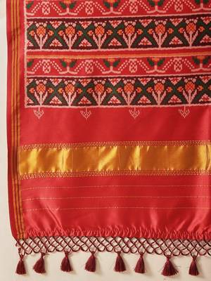 Purple woven art silk traditional saree with blouse piece 4
