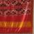 Red woven art silk traditional saree with blouse piece