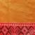 Orange woven art silk traditional saree with blouse piece