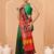Green woven art silk traditional saree with blouse piece