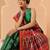Green woven art silk traditional saree with blouse piece