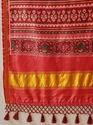 Navy blue woven art silk traditional saree with blouse piece 4