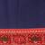 Navy blue woven art silk traditional saree with blouse piece