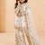 white pure gmy silk salwar suit set with heavy embroidery 3 mm sequence & coding dori work - designer party wear