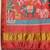 Red woven art silk traditional saree with blouse piece