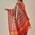 Pink woven art silk traditional saree with blouse piece