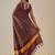 Maroon woven art silk traditional saree with blouse piece