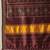 Maroon woven art silk traditional saree with blouse piece
