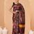 Maroon woven art silk traditional saree with blouse piece