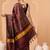 Maroon woven art silk traditional saree with blouse piece