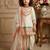 cream heavy dull satin salwar suit set with embroidery work with real mirrors work with heavy less - designer party wear