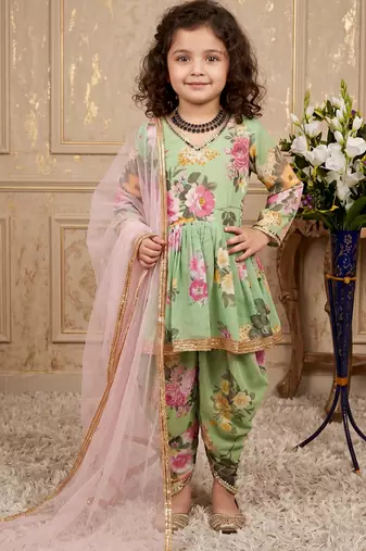 pista heavy fox georgette salwar suit set with digital print work with less - designer party wear