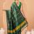 Green woven art silk traditional saree with blouse piece