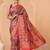 Multicolor woven art silk traditional saree with blouse piece