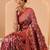 Multicolor woven art silk traditional saree with blouse piece