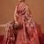 Red woven art silk traditional saree with blouse piece