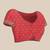 Red woven art silk traditional saree with blouse piece