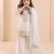 white heavy fox georgette salwar suit set with heavy embroidery 3 mm sequence work - designer party wear