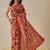 Red woven art silk traditional saree with blouse piece
