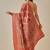 Red woven art silk traditional saree with blouse piece