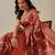 Red woven art silk traditional saree with blouse piece